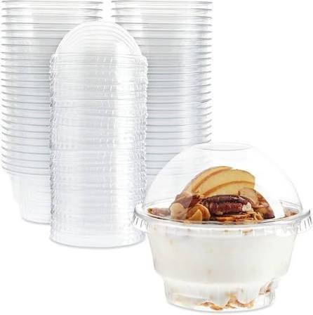علب 5oz مع غطاء قبه