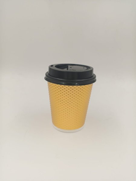 كاسات كرتون ربل مع غطاء 8oz